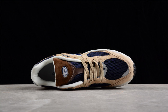 new balance 2002r beige navy blue ml2002r5