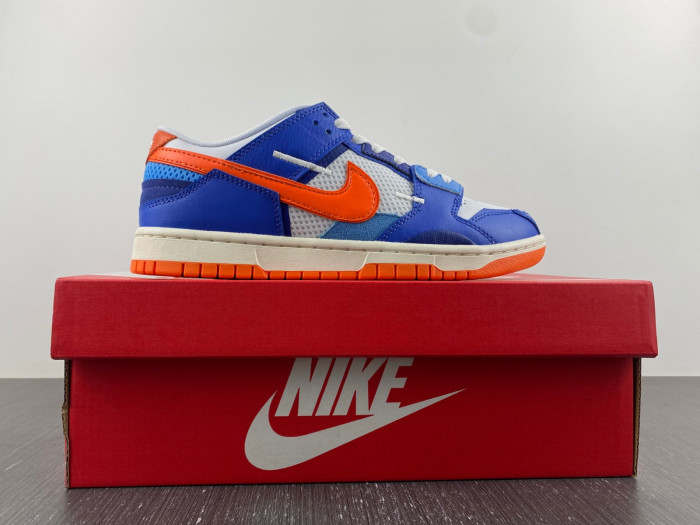 nike dunk low scrap knicks dm0128-100