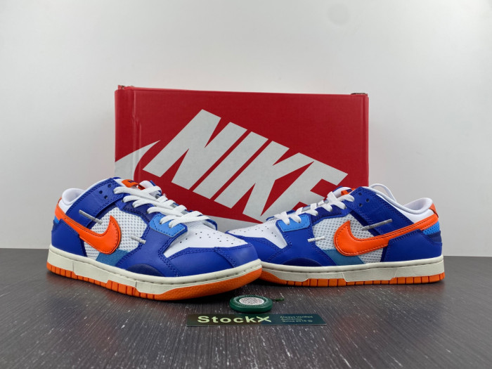 nike dunk low scrap knicks dm0128-100