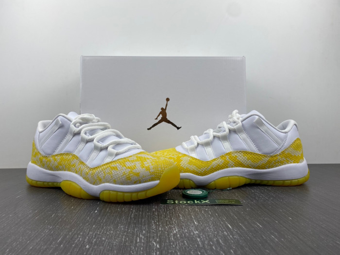 air jordan 11 low “yellow snakeskin” ah7860-107