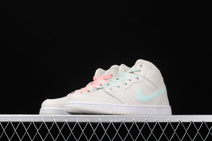 JORDAN 1 MID MULTI-COLOR SWOOSH PHANTOM (GS) 555112-035