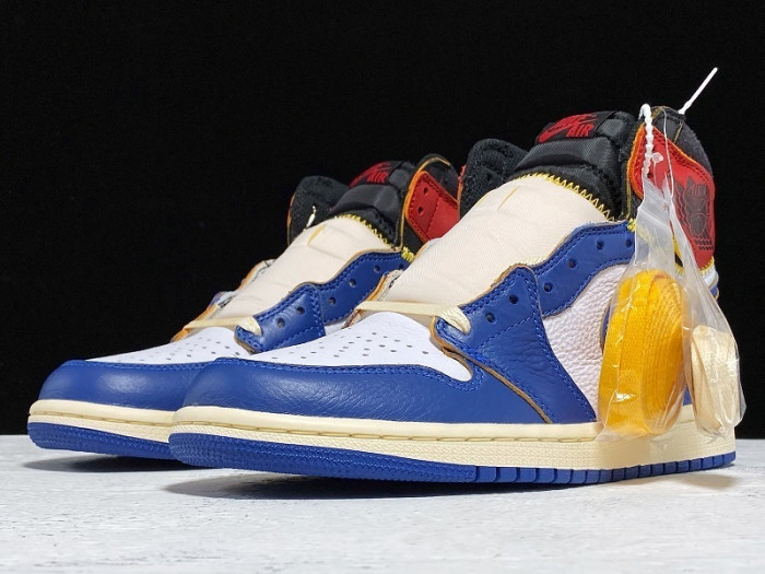 union x jordan 1 retro high los angeles blue toe bv1300-146