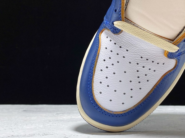 union x jordan 1 retro high los angeles blue toe bv1300-146