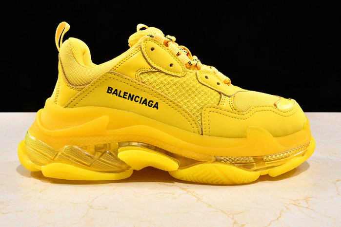 Ba*len*cia*ga TRIPLE S TRAINERS CLEAR SOLE TRAINER YELLOW W09O5 8126
