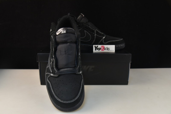 travis scott x air jordan 1 low “black phantom” dm7866-100