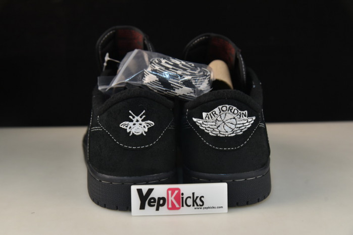 travis scott x air jordan 1 low “black phantom” dm7866-100