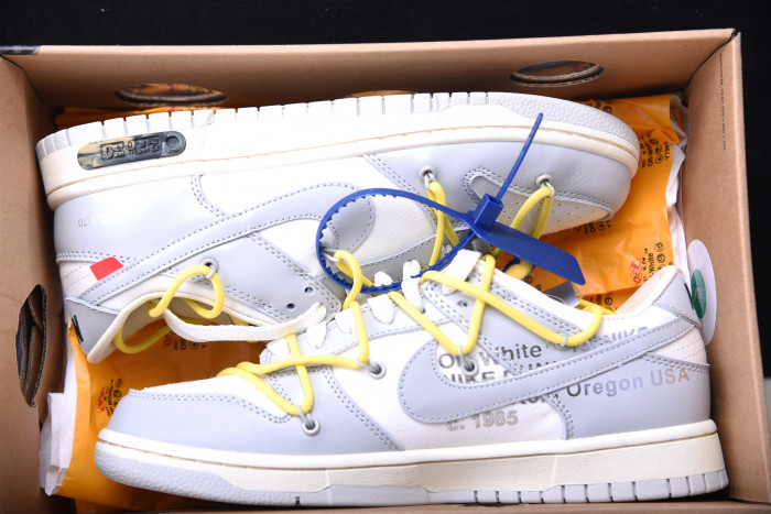 nike dunk low ow lot 27 dm1602-120