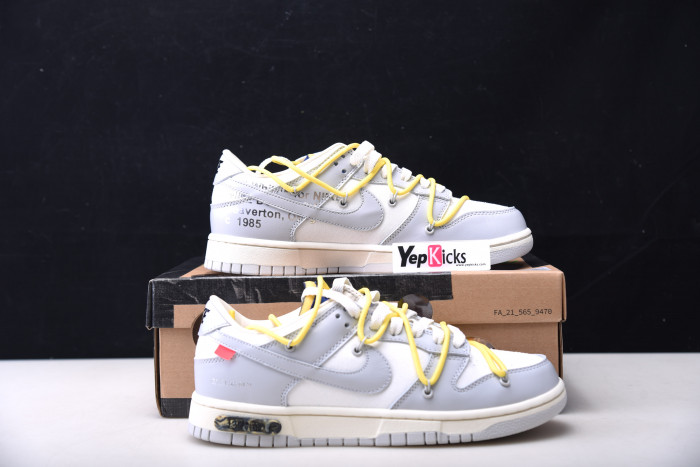 nike dunk low ow lot 27 dm1602-120