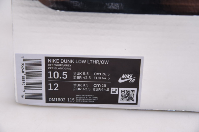 ow x nike dunk lot 2 dm1602-115