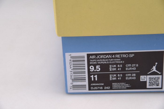 union x air jordan 4 ‘’taupe haze‘’ dj5718-242