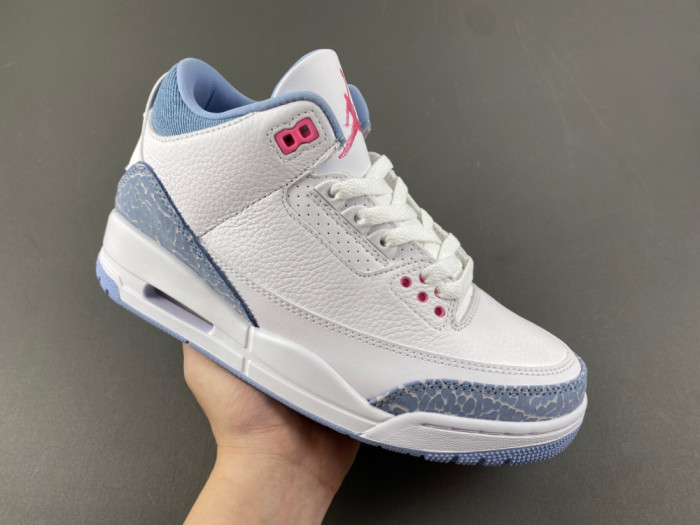 Air Jordan 3 GS "White/Cobalt Bliss" HQ0784-101
