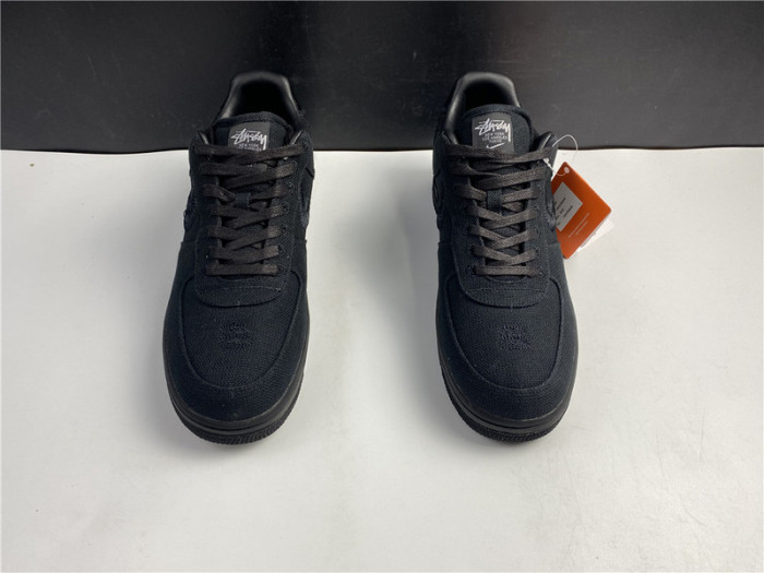 stussy x nike air force 1 low “black” cz9084-001