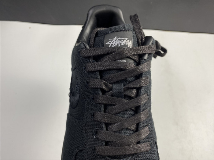 stussy x nike air force 1 low “black” cz9084-001