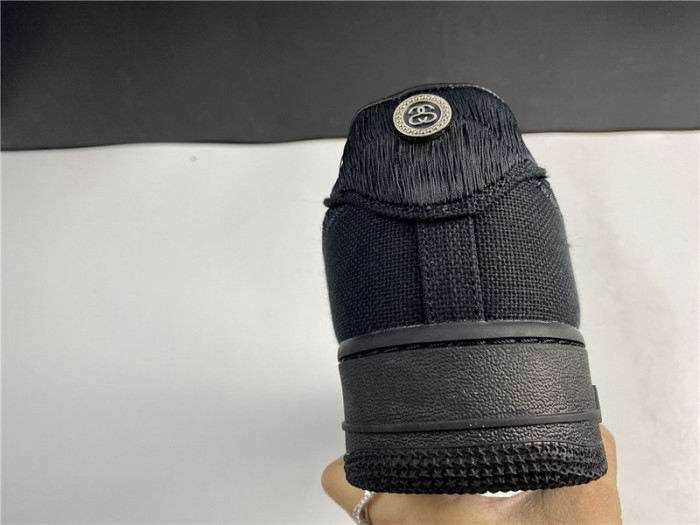 stussy x nike air force 1 low “black” cz9084-001