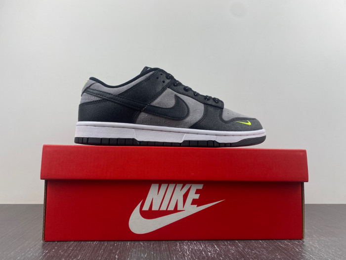 nike dunk low black grey strike fq2205-001