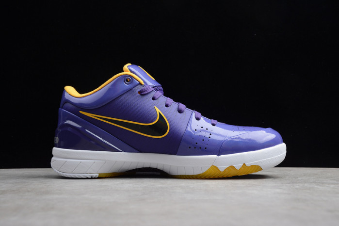 zoom kobe 4 purple/black/white cq3869-500
